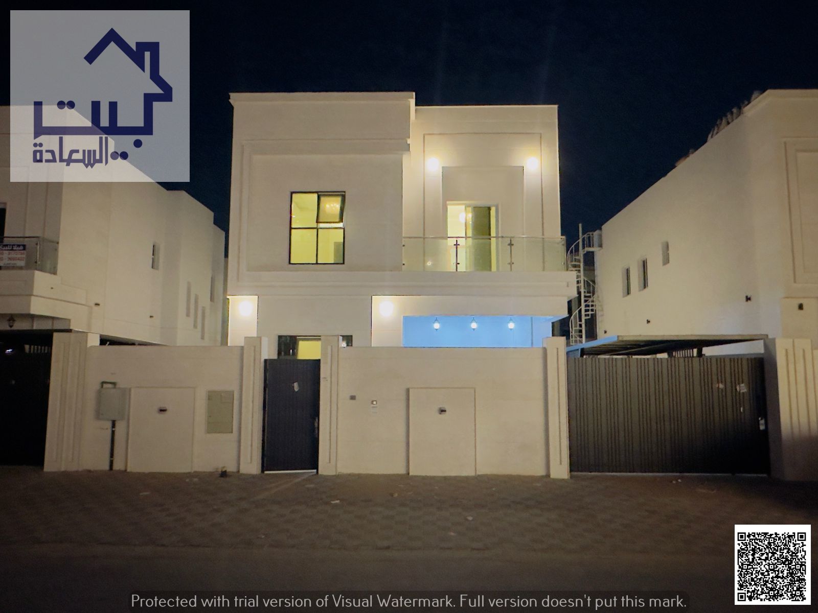 **Villa for rent in the heart of Al Zahia, Ajman – First occupant, ready to move in, 5 master bedrooms, stone façade, on main street, easy access to D