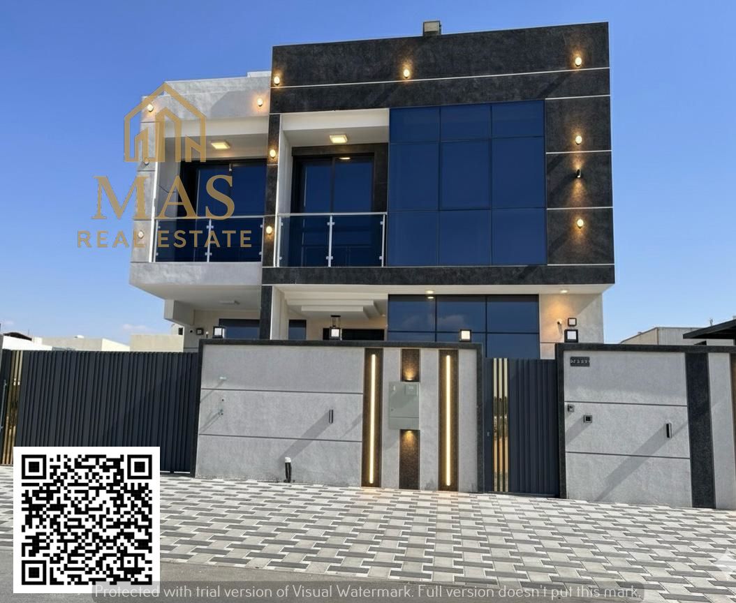 A unique opportunity to own a modern villa with an elegant design and a strategic location on a main street in one of Ajman's best residential areas,