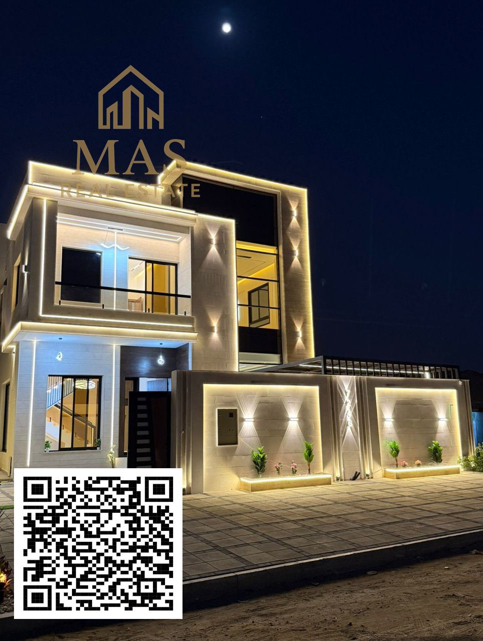 Luxury villa for sale in Ajman at a bargain price, including fees. Located near Sheikh Mohammed Bin Zayed Road, Al Rahmaniya (Sharjah), Jasmine Park,
