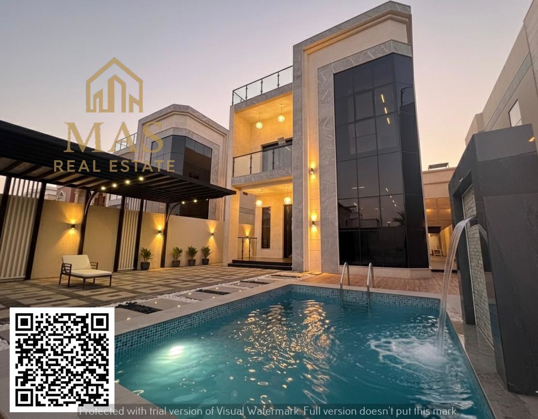 A luxury investment villa for sale – Ajman, Al Rawda 3 – A prestigious and distinguished residential address in a quiet neighborhood offering