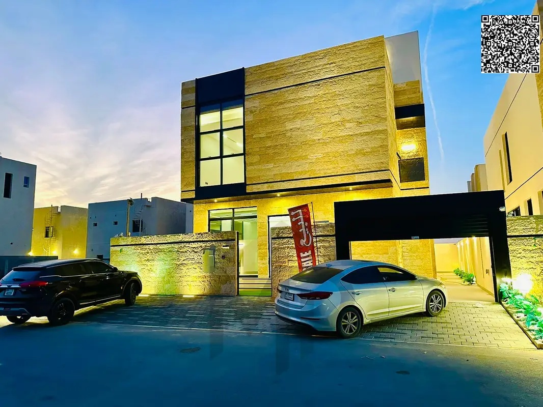 European-style villa with a modern design in Al Bahia, priced inclusive of registration and ownership fees, with bank financing or cash payment option
