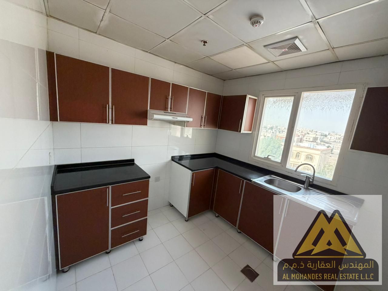 Available for annual rent in Al Muwaihat 2 Very close to Sheikh Mohammed Bin Zayed Street One bedroom and living room