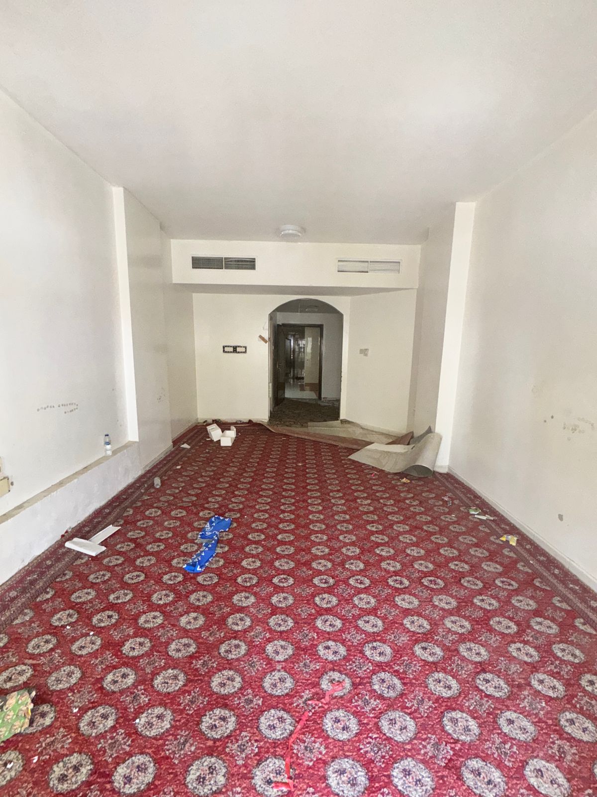 Two bedrooms and a living room in Al Nuaimiya, next to Thumbay Hospital. Excellent location close to all services.