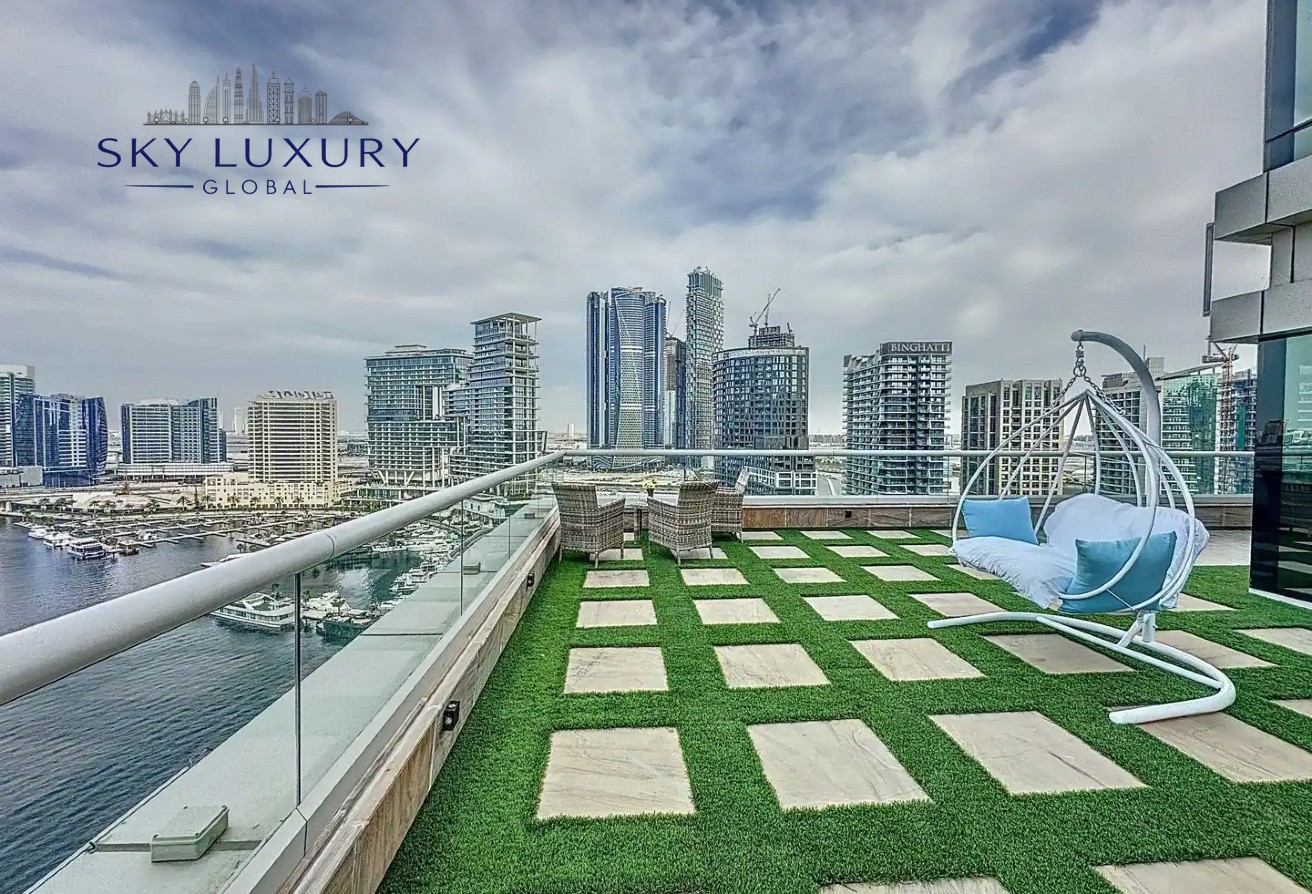 Spacious Balcony with Canal View | Fully Furnished | Vacant