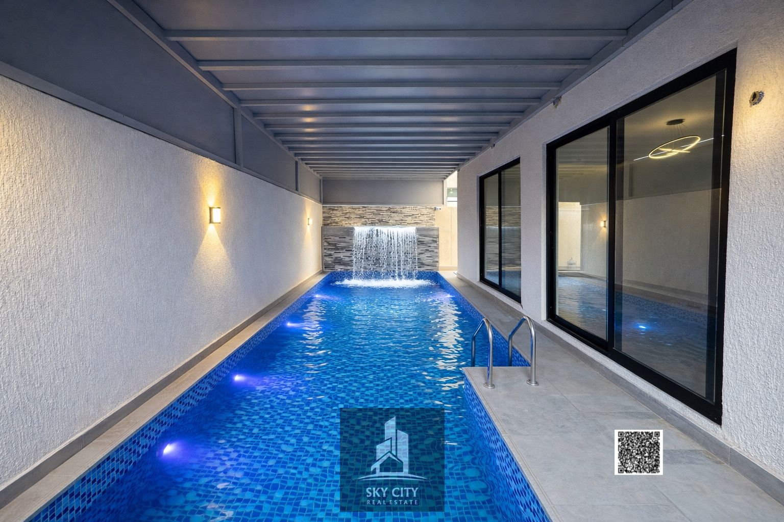 Villa for sale, finished, near the Chinese market, ready to move in, with electricity, water and air conditioning.