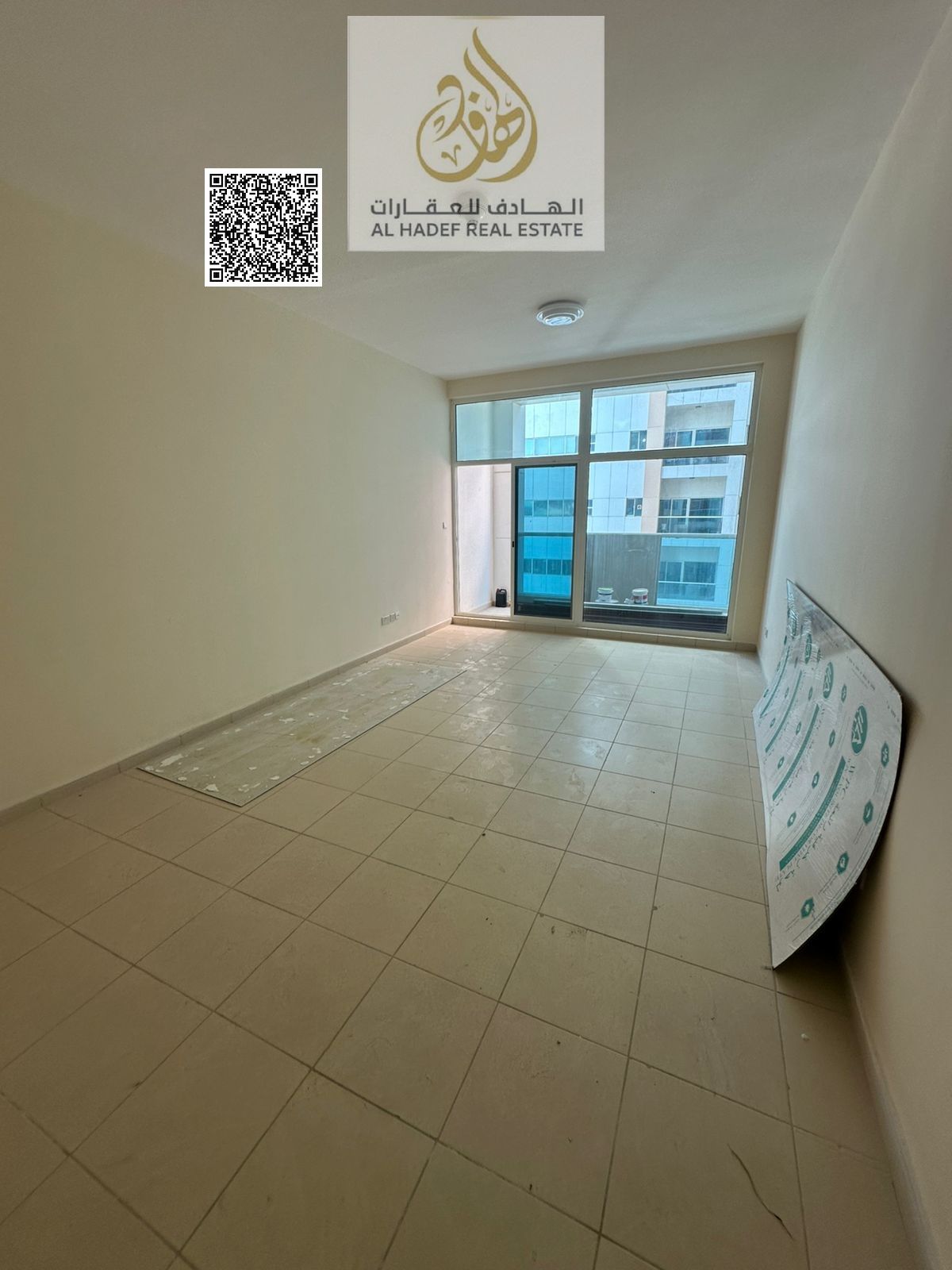 Two bedrooms and a living room for annual rent in Ajman Towers One