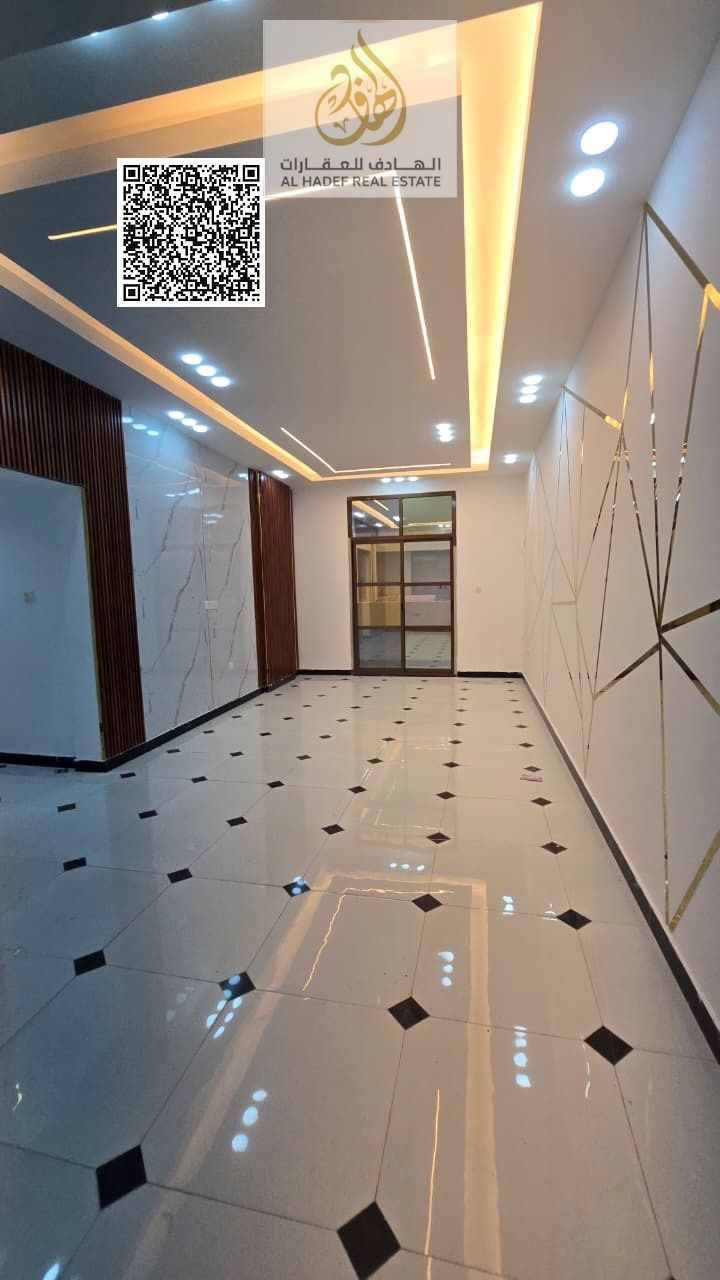 Two-bedroom apartment with a living room, annual rent, excellent finishing.