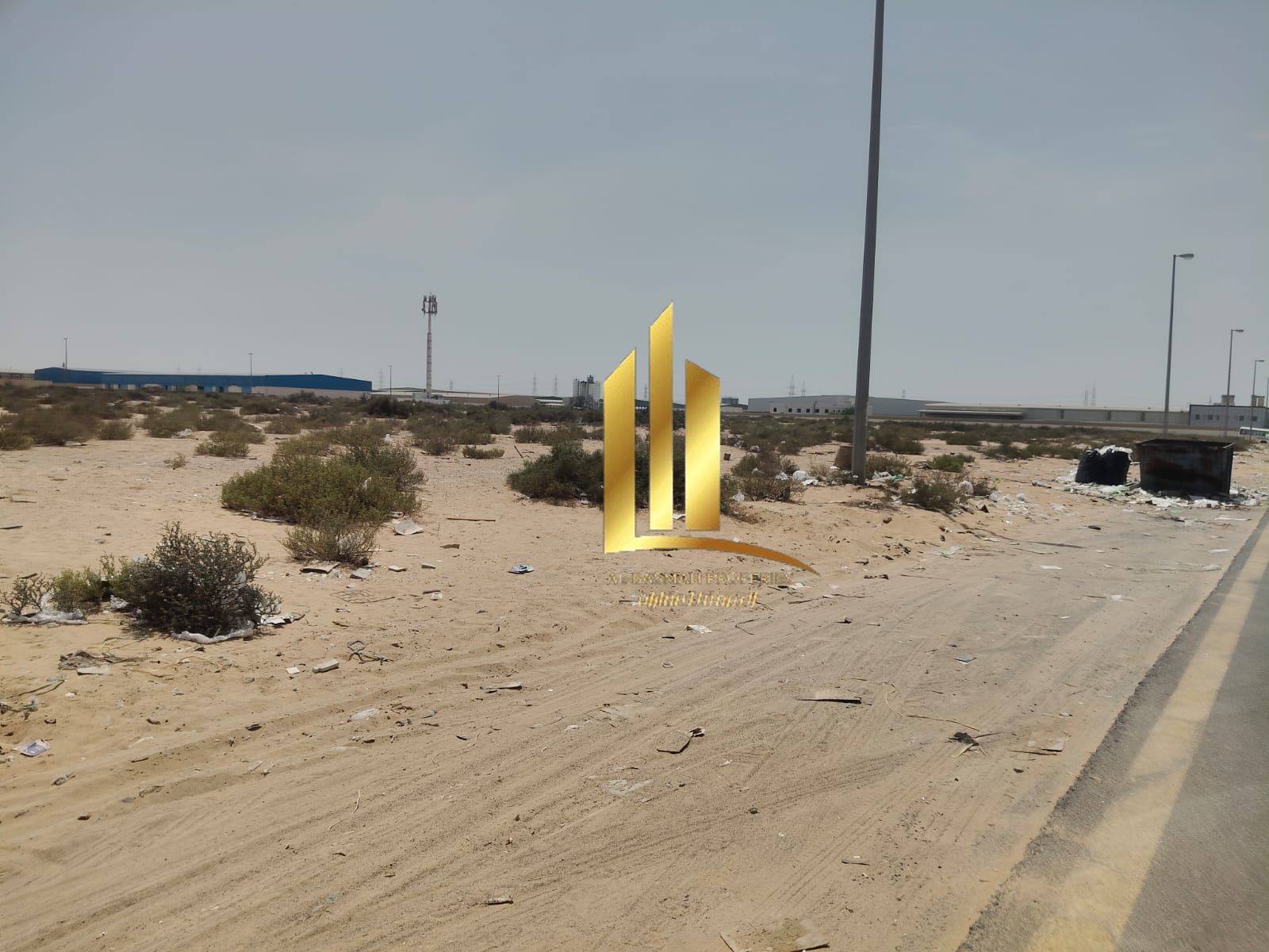 Industrial land for sale in Sharjah, Al Hanoo, Al Jalil, Al Sajaa Industrial Area. Freehold for Arabs and 99-year lease for foreigners.