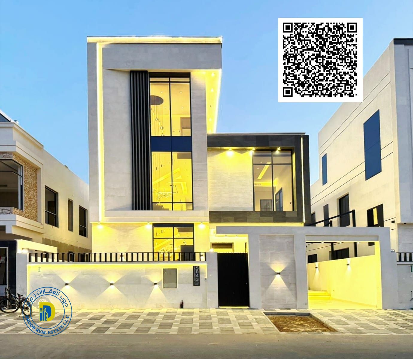 Own a villa in Al Yasmin for the same price as your rent with a small down payment. Luxury villa with 5 bedrooms a roof terrace, strategic locatio