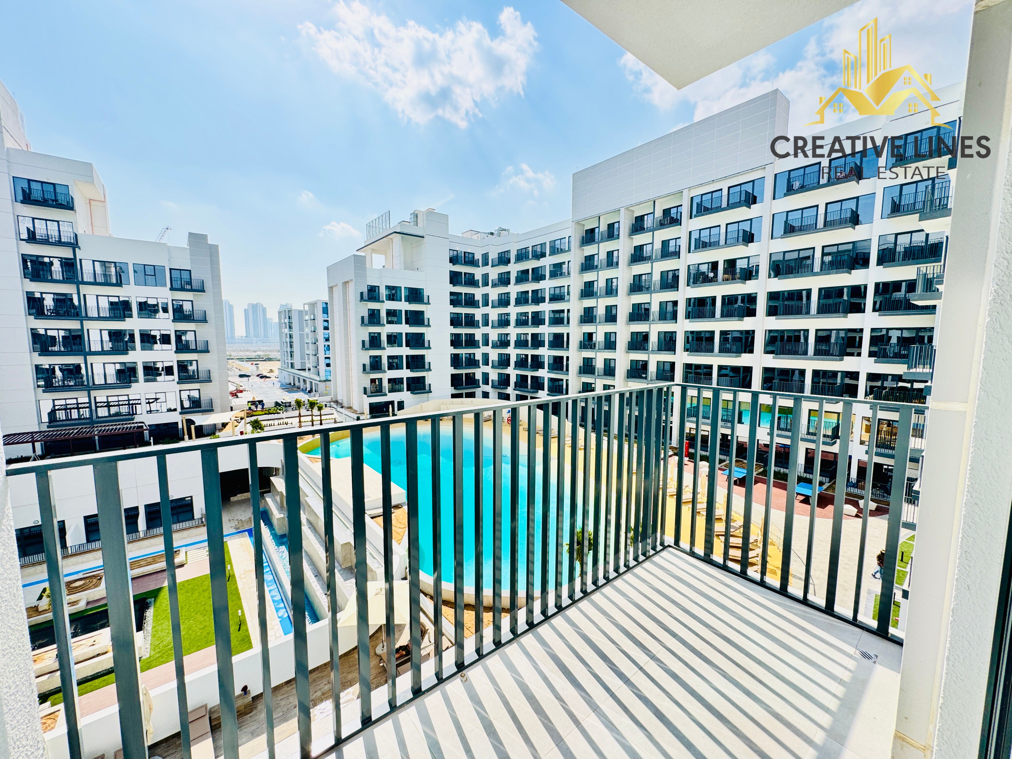 Pool view Brand New//Fully fitted kitchen //Ready To Move 2 bedroom Apartment