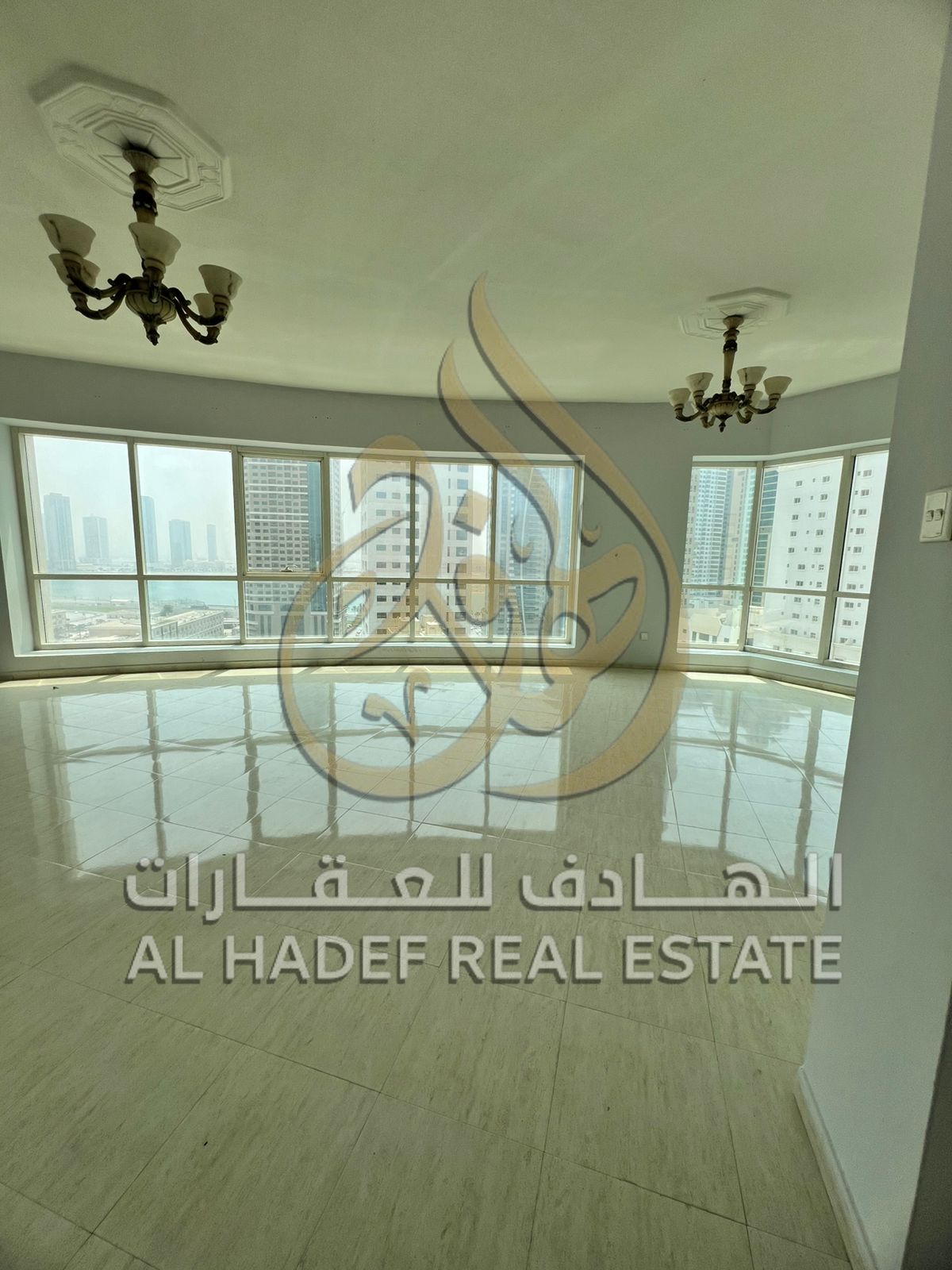 Two bedrooms and a living room | Luxury finishes | Sea view | Free air conditioning | Free gym | Free swimming pool | One month free | Built-in wardro