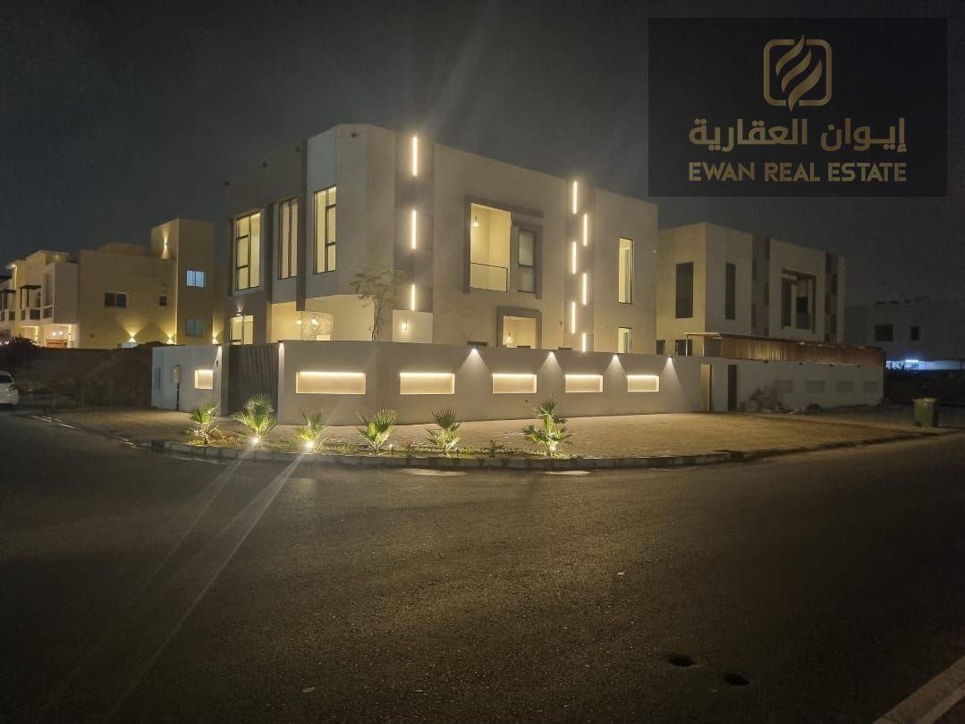 New Villa for Rent – Al Yasmeen, Ajman -corner unit on a main road -5 Master Bedrooms 120,000