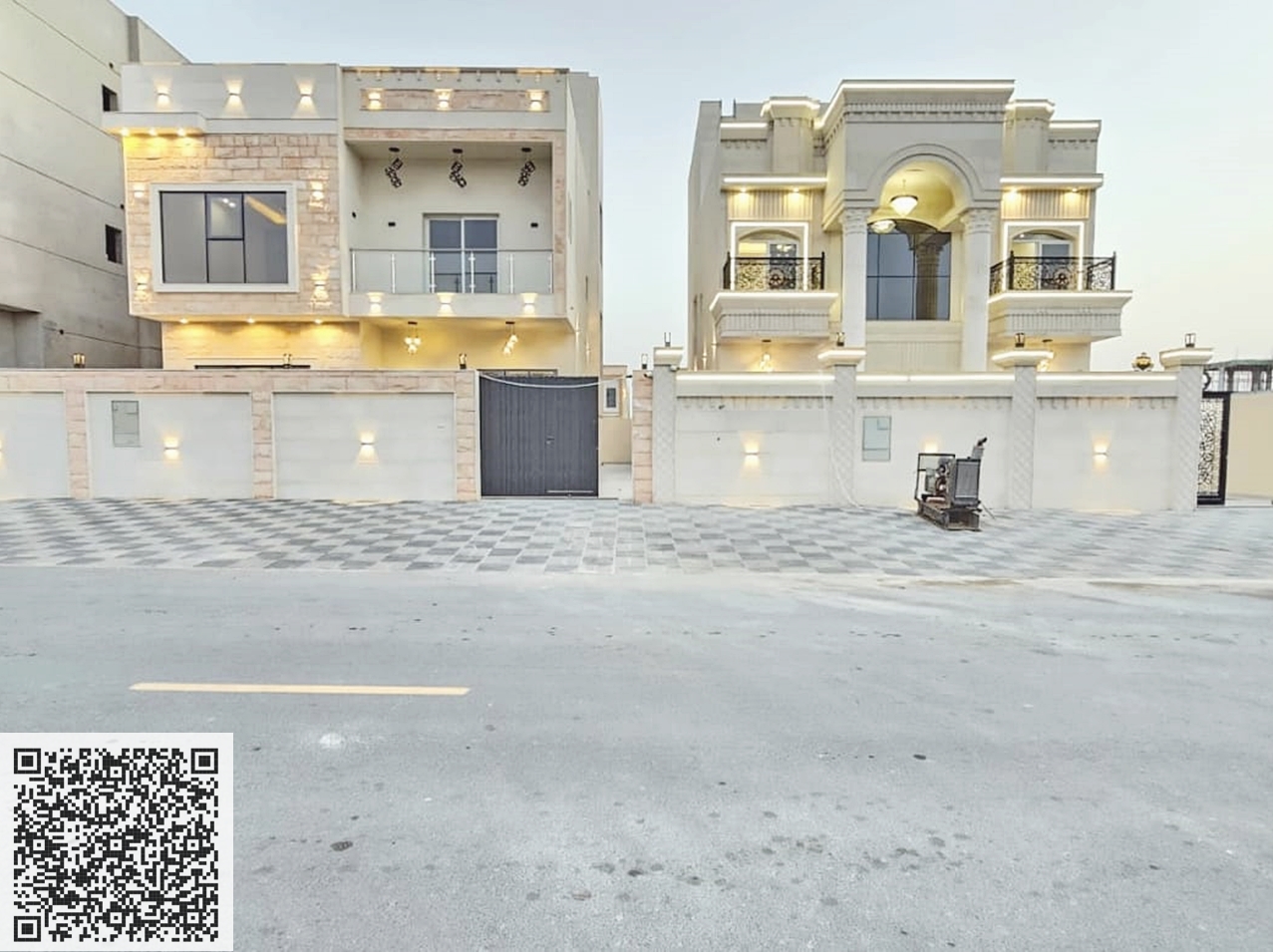 Classic villa with 7 master bedrooms, swimming pool and roof in Al Helio 2, Ajman, including registration and ownership fees