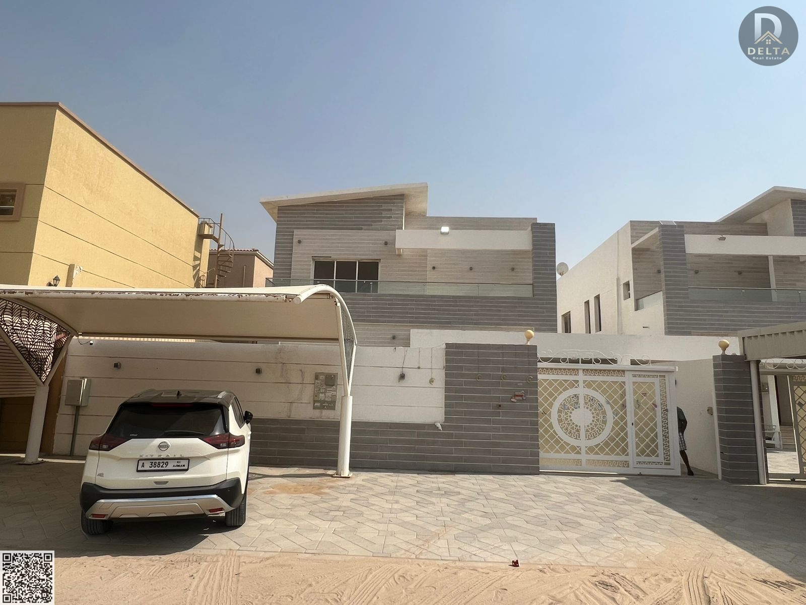 A great opportunity to own a luxury villa in Al Muwaihat 1 area with a front setback, strategically located opposite a mosque, and only 3 minutes away