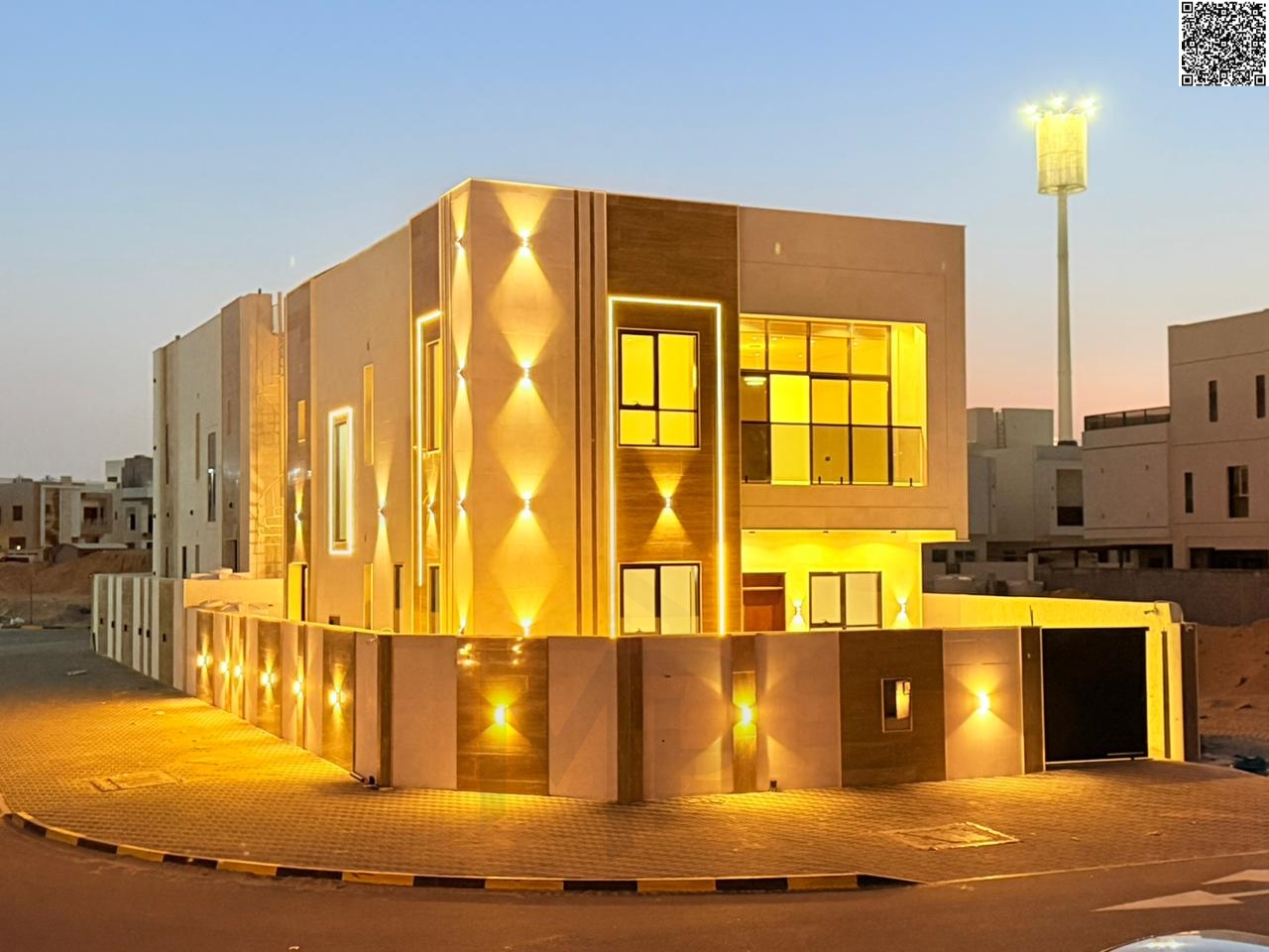 Corner villa for sale in Al Amrah area – Ajman | Prime location close to all services | Freehold ownership for all nationalities