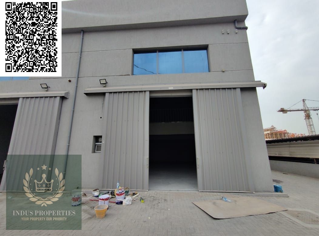 spacious brand new wearhous available for rent with size 1500sqft ground floor and 1000sqft mazzaine and 20kw electricity in ajman industrial 2 ajman