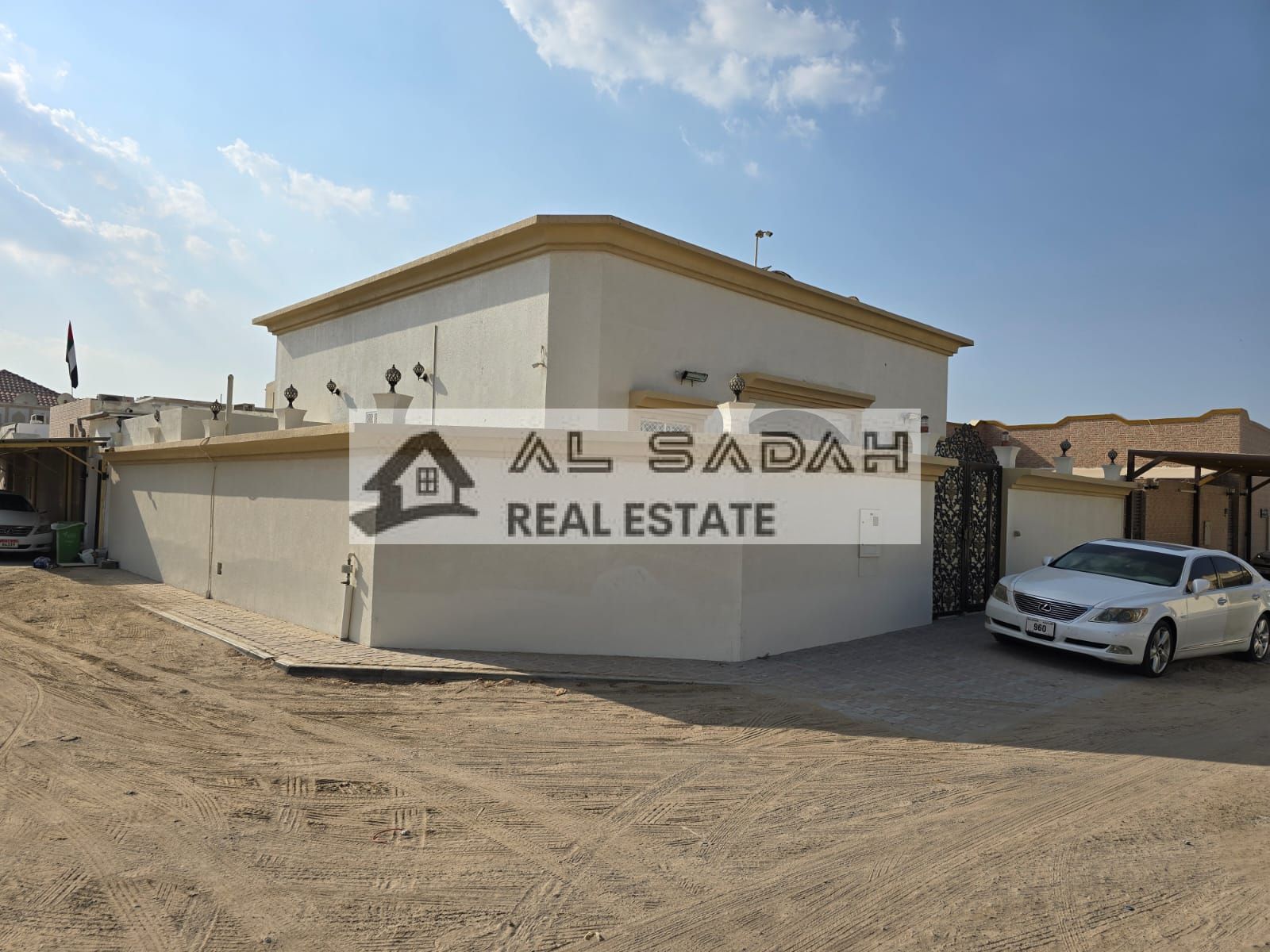 For sale, a villa in Al Ghafia area, Sharjah Emirate, consisting of a hall, (3) bedrooms, two bathrooms, a kitchen, a maid’s room, area (2,469) square feet, the building is approximately 11 years old, price (770) thousand negotiable, ownership by citizens