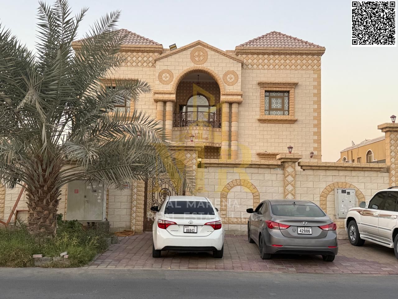 Luxury villa on a 9,000 sq ft plot for sale in Al Muweihat 3 – 7 master bedrooms, price negotiable