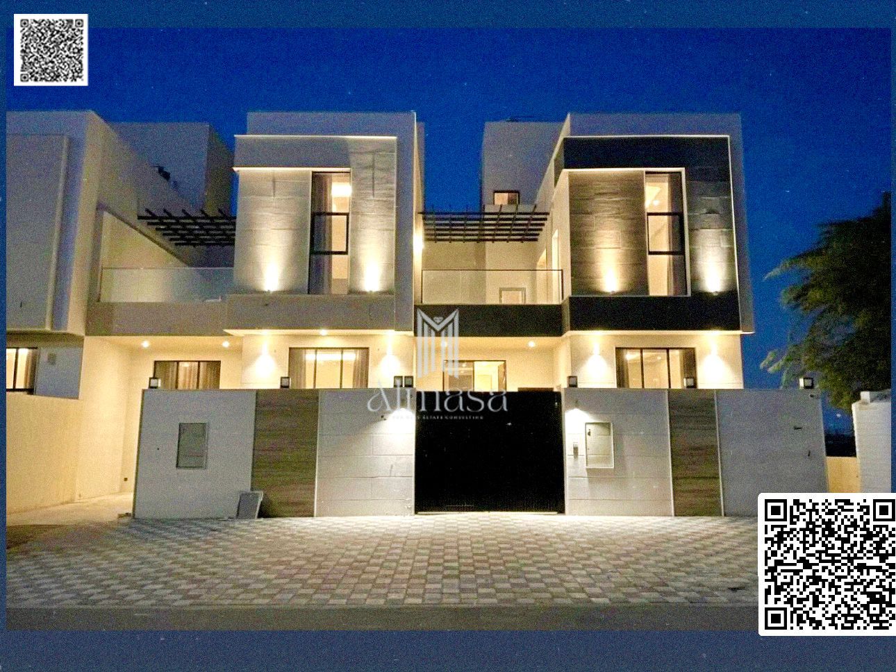 Modern villa on a main street, no registration fees