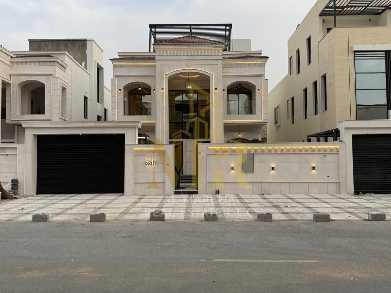 Villa in Al Bahia, one of Ajman's most prestigious areas. Two floors plus a roof terrace. Excellent design. Freehold ownership for all nationalities.