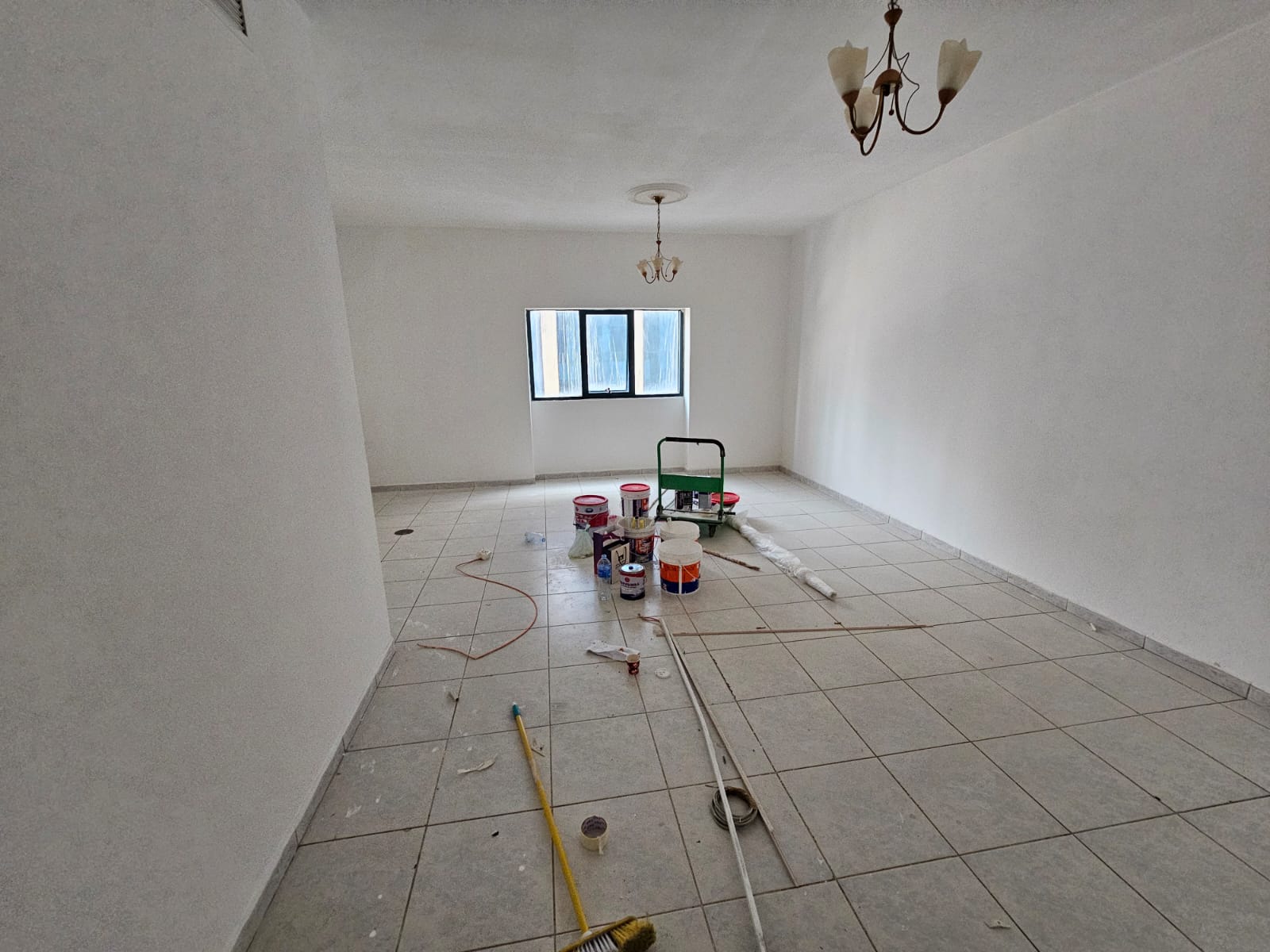 Two bedrooms and a living room with generous spaces, in a prime lively location close to all services, cafés, shops, and near the Dubai exit.