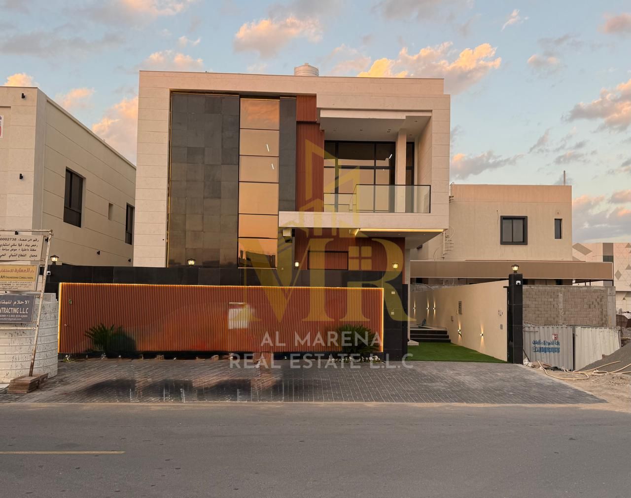 Luxury Villa for Sale in Al Bahia – 4 Master Bedrooms + Majlis & Living Room | Two Floors + Roof | Dual Kitchen | Private Pool | Price Includes All Fe