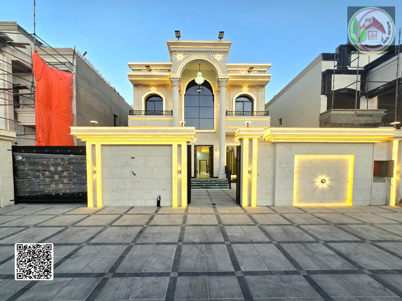Classic villa with registration fees, large area with roof access seating area at roof top, freehold for all nationalities.