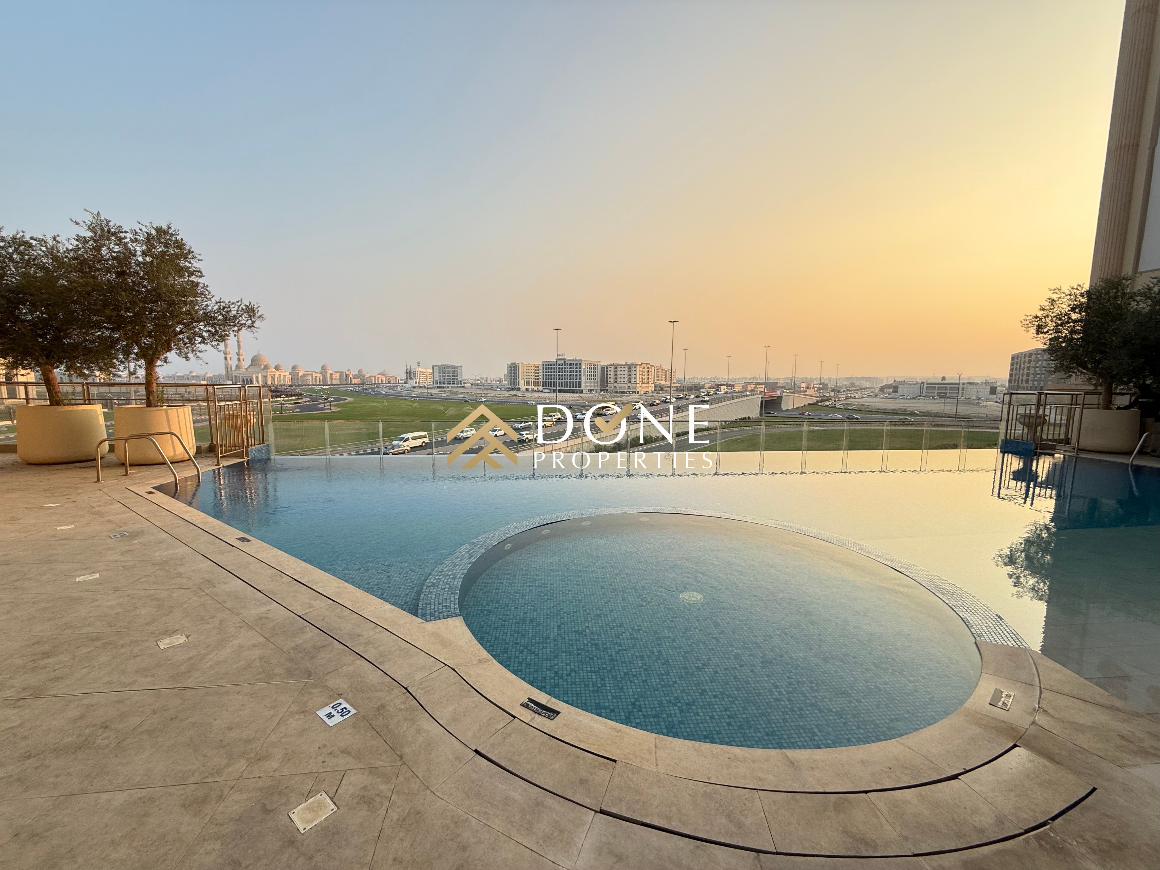 SWIMMING POOL VIEW WITH GYM AND SPECIOUS LIVING ROOM AND MASTER BEDROOM