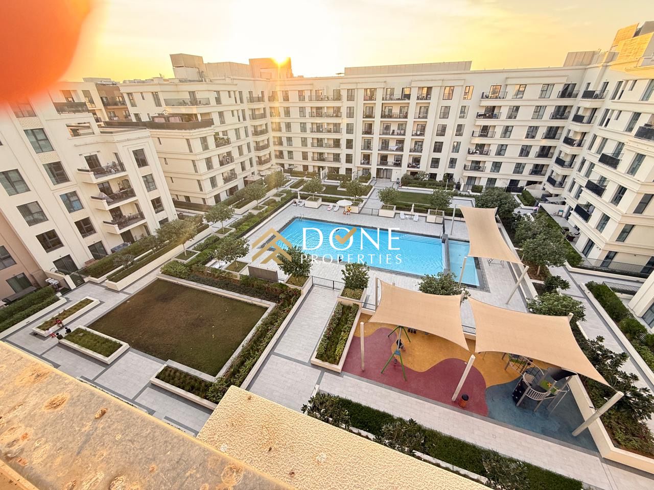 Luxury 2bhk with pool view wardrobe balcony parking near to Dubai