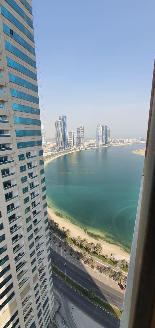 For Sale – 3-Bedroom Apartment with Stunning Side & Rear Views in Al Khan – First Row Tower Overlooking Al Khan lake
