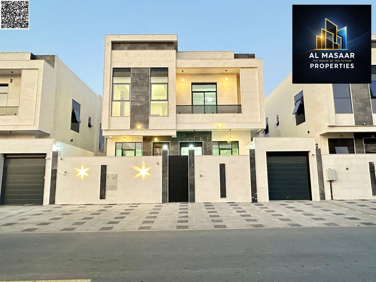 For sale, a luxuriously finished villa close to Sheikh Mohammed bin Zayed Road - freehold for all nationalities for life - with the possibility of eas