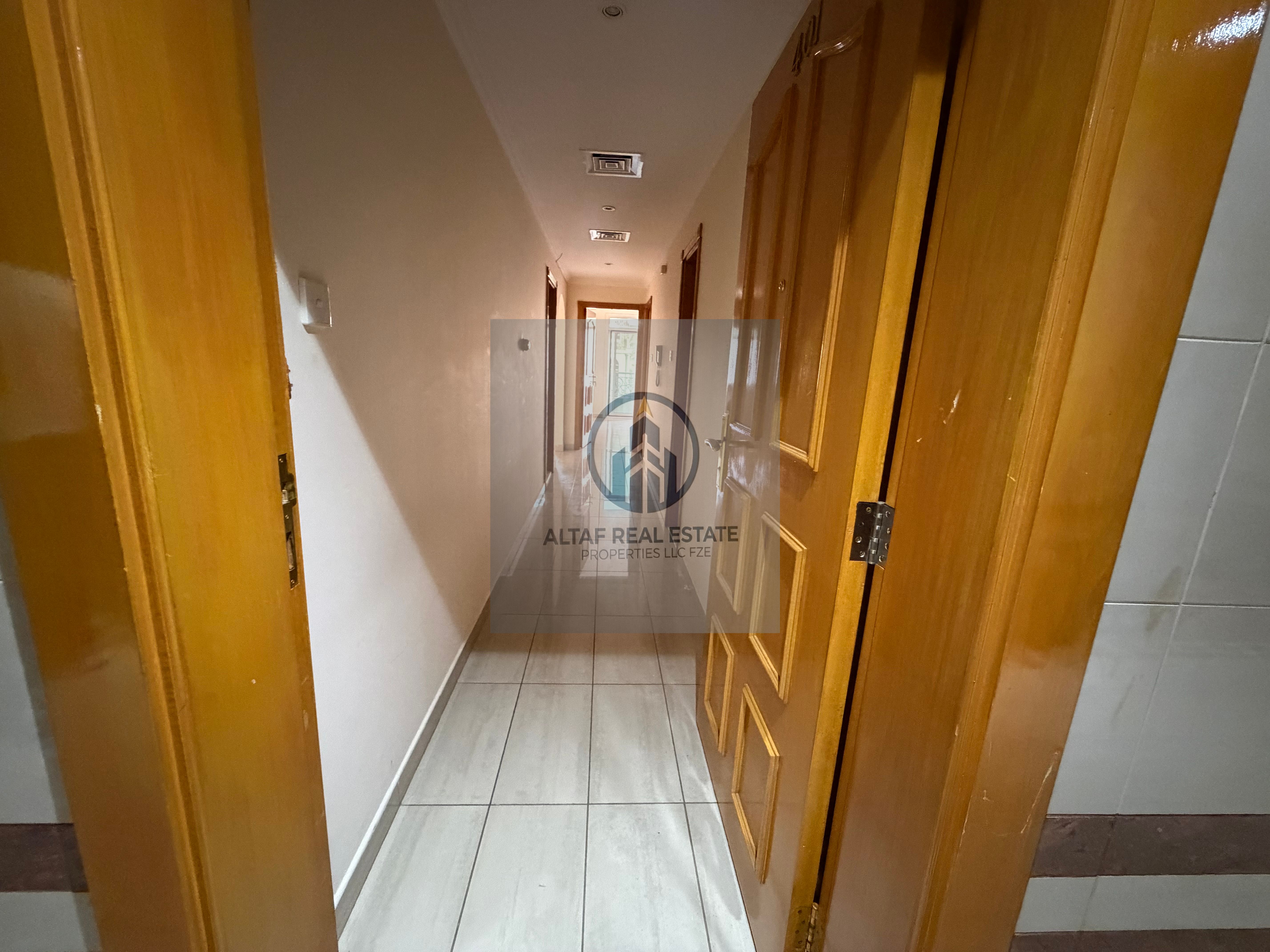 Very spacious 1BHK with 2 washrooms & balcony in room with attached closet and close hall