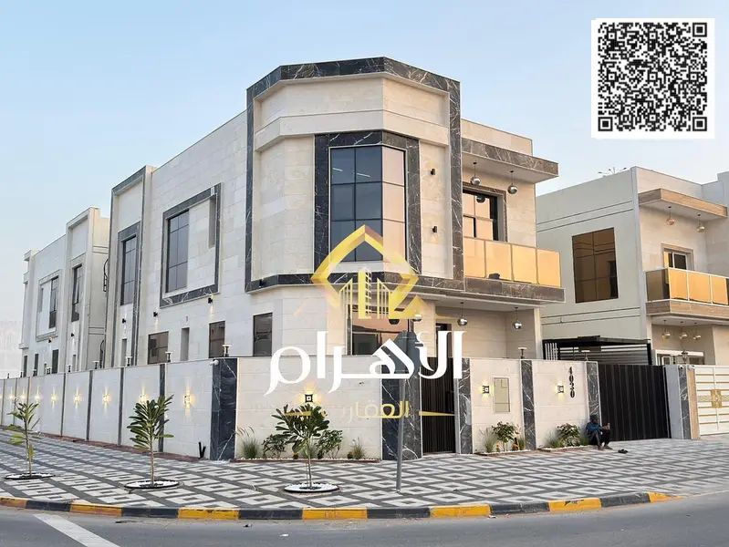 Includes registration and ownership fees – Luxury corner villa for sale – Al-Haliyo area – Fully custom-finished