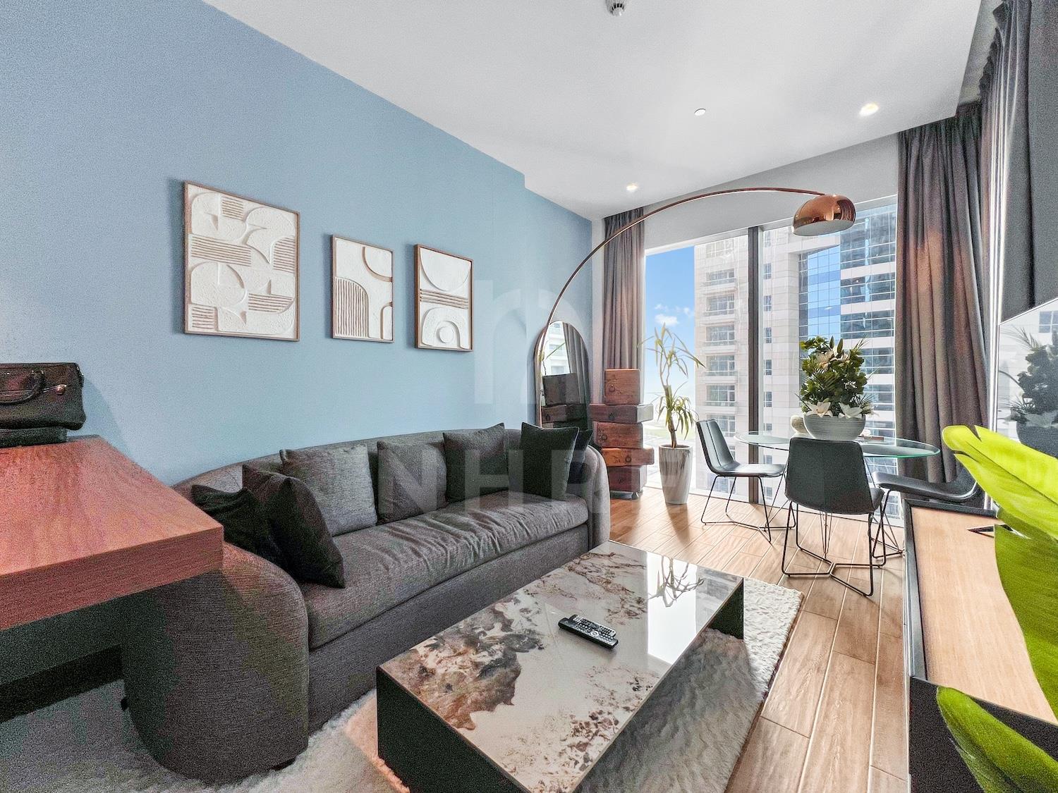 Fully Furnished | Sea and Marina View | Rented