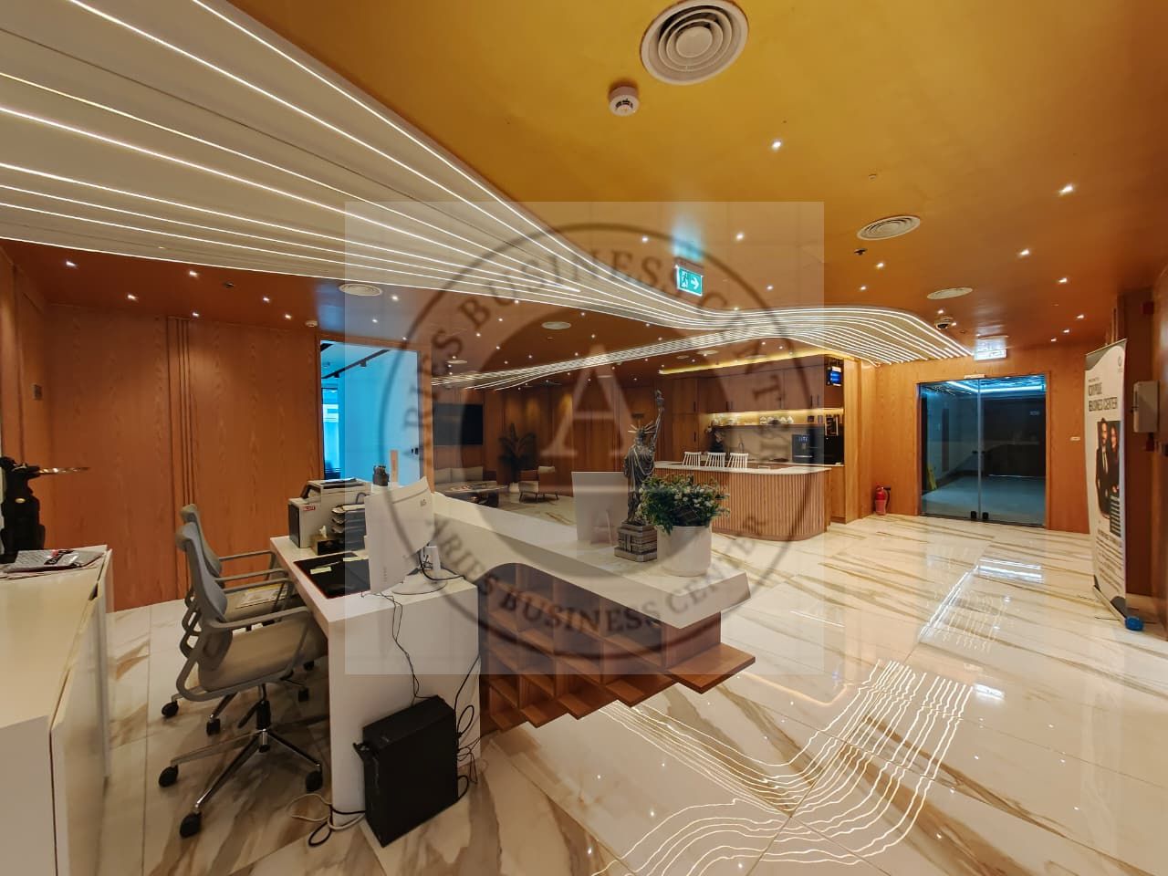 New Separate Furnished Office | Dewa Chiller Wifi Free | Prime Location
