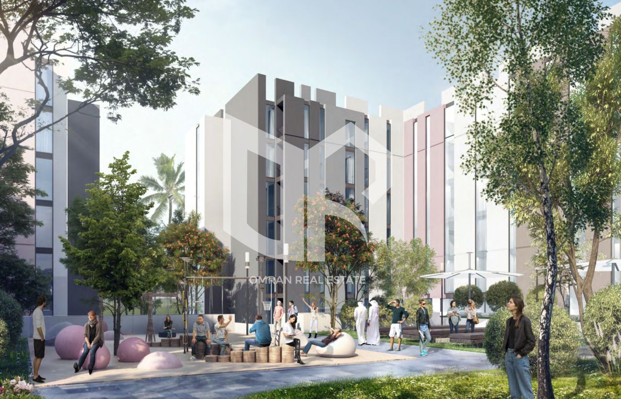 Invest now in Aljada, a one-bedroom apartment in a strategic location in the heart of Sharjah, currently rented for 48,000.