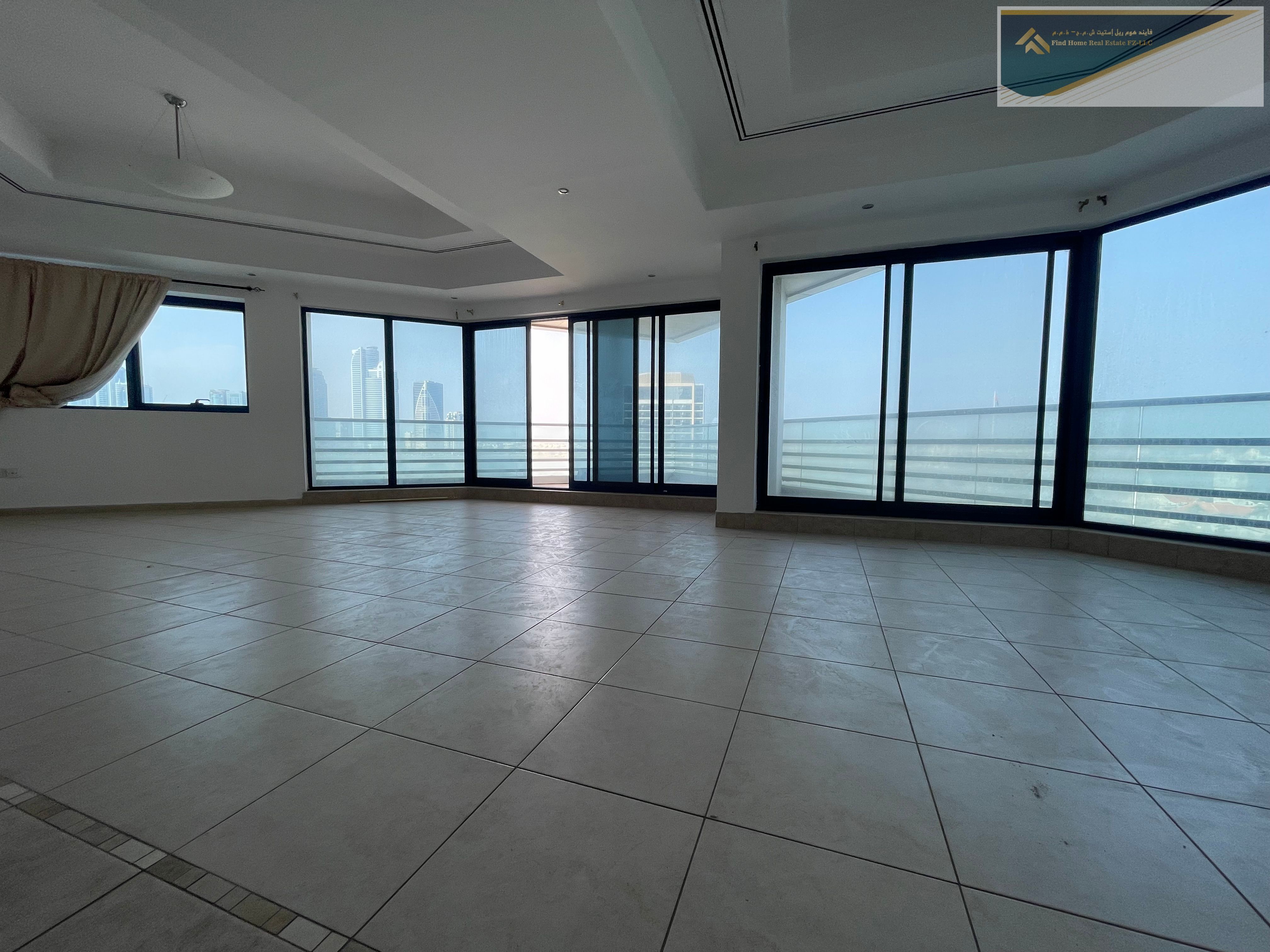 FULLY SAPICIOUS!!3BHK WITH 5 BATHROOM FULL SEAVIEW MASTERBEDROOMS PARKING AC CHILLER FREE GYM POOL WARDROBES VERY VERY NEAR TO CORNICHE IS JUST 95k