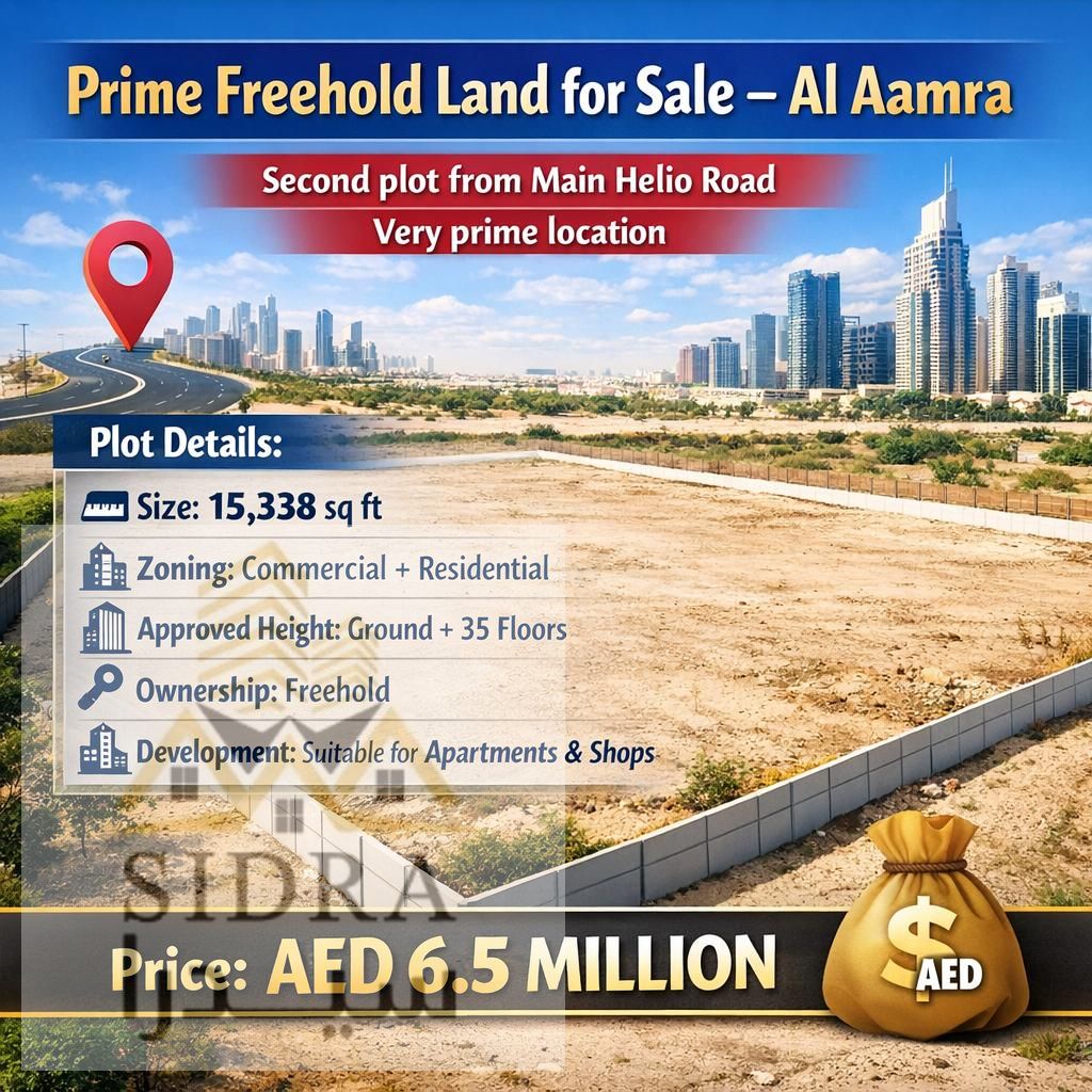 For Sale | Prime Residential & Commercial Land in Al Aamra
