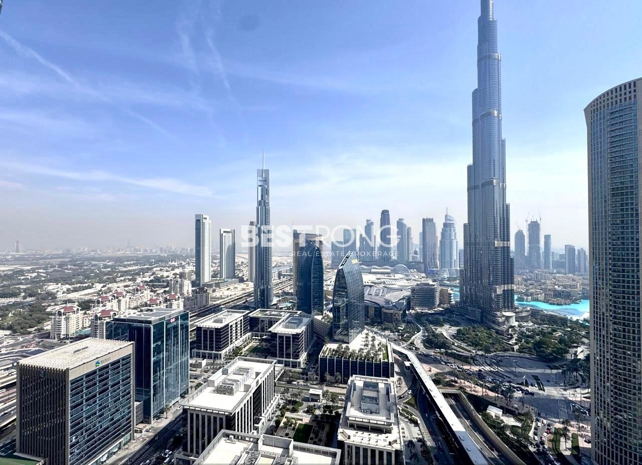 Full Burj Khalifa and Fountain View | High Floor | Fully Furnished