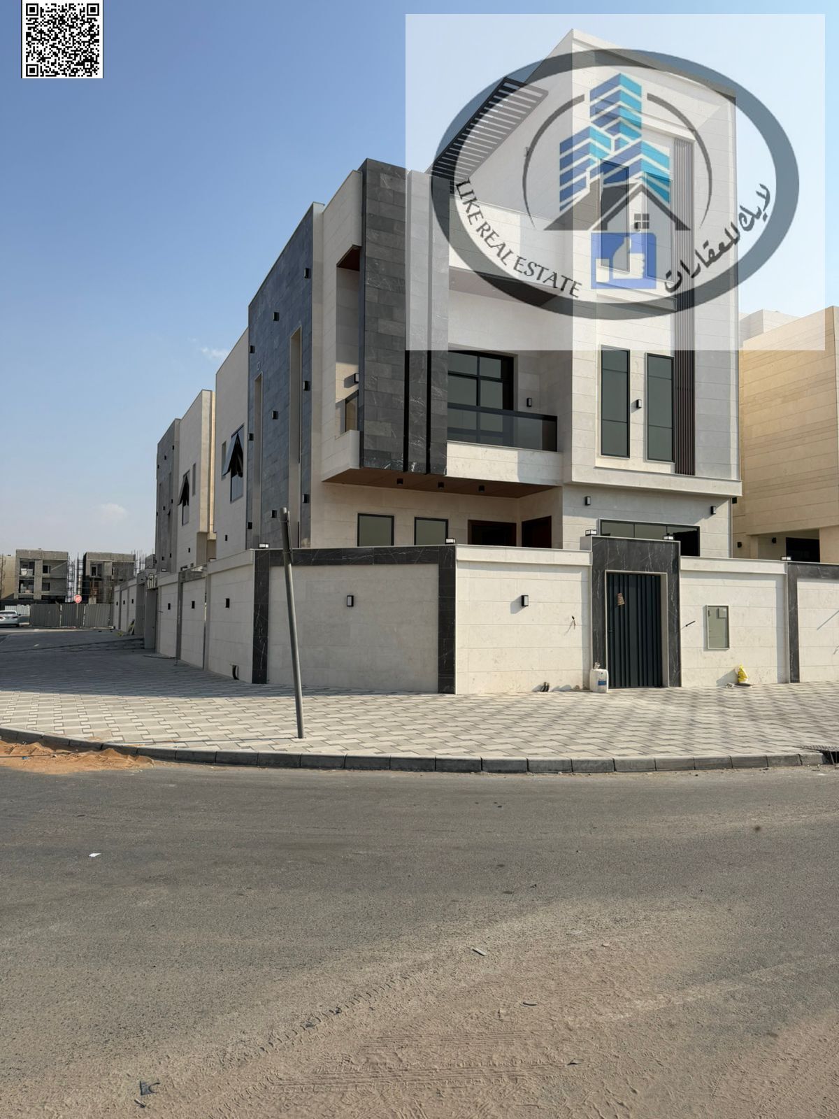 For sale: A distinctive villa in the Al Bahia area of Ajman, a corner location offering high privacy.