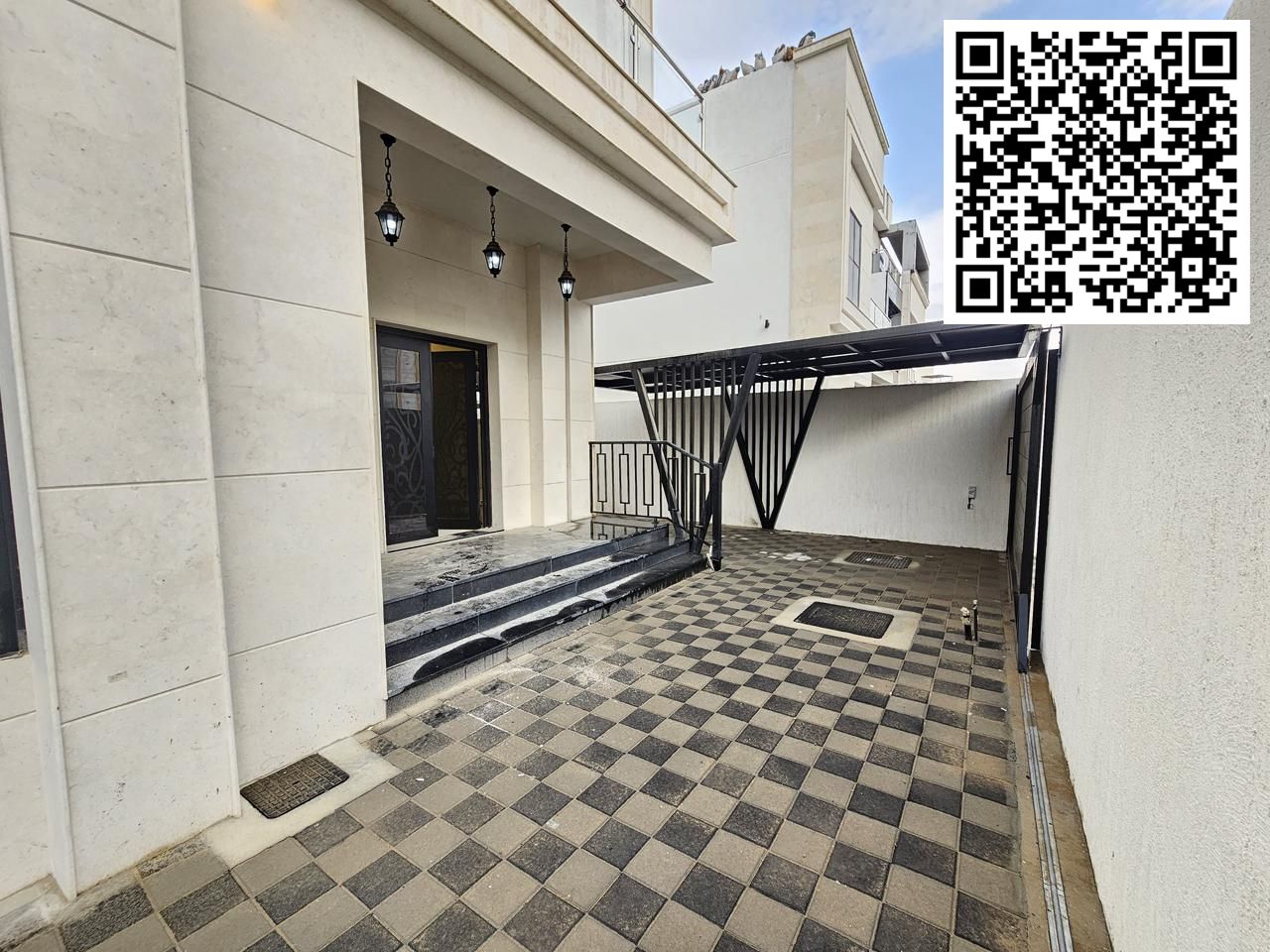 Brand new villa for rent in Al Zahiyah, Ajman – 5 master bedrooms | Majlis + large living room | Yard and carport
