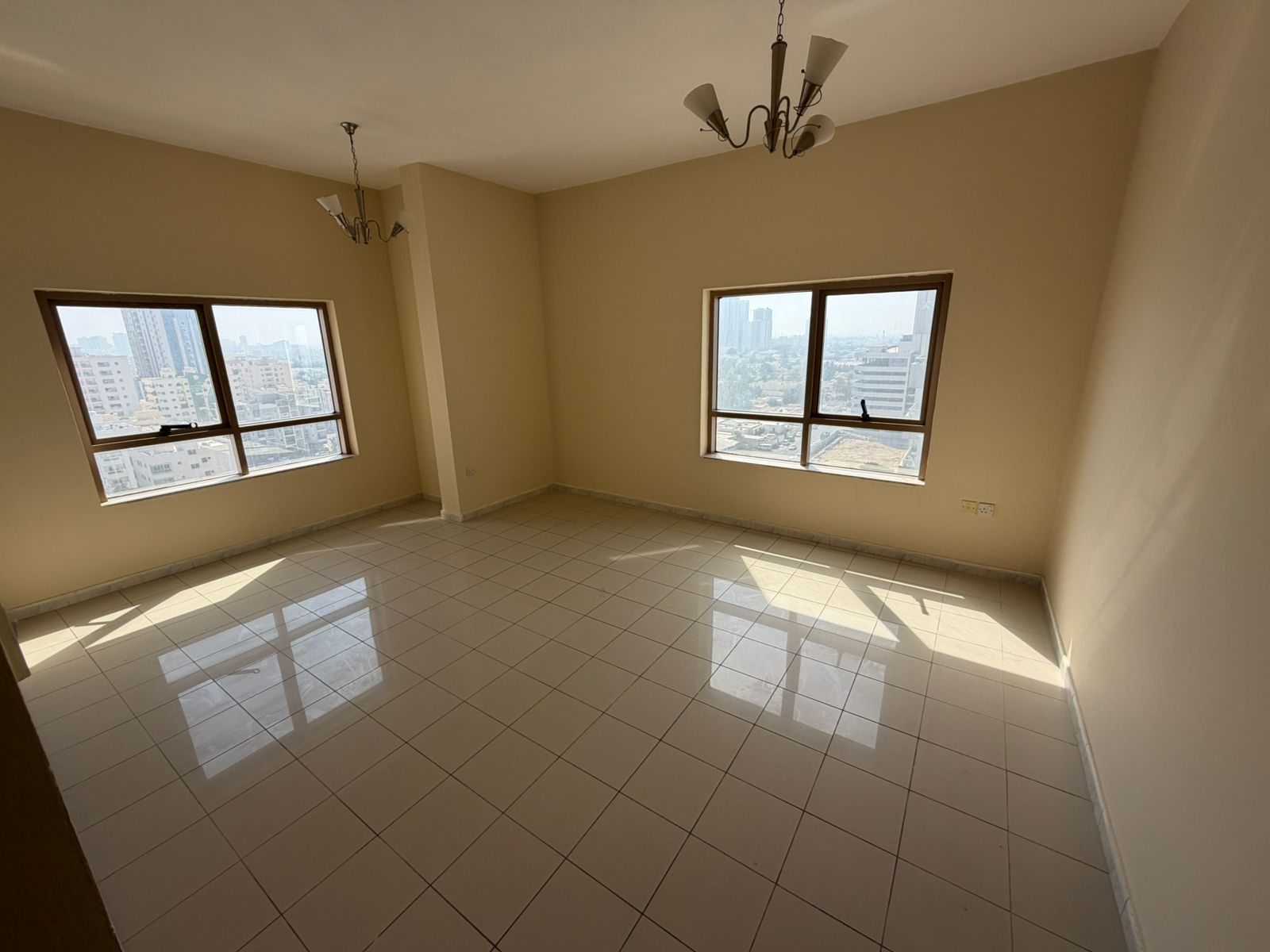 2-Bedroom Apartment with Living Hall for Annual Rent in Ajman Corniche Full Sea View with Free Parking