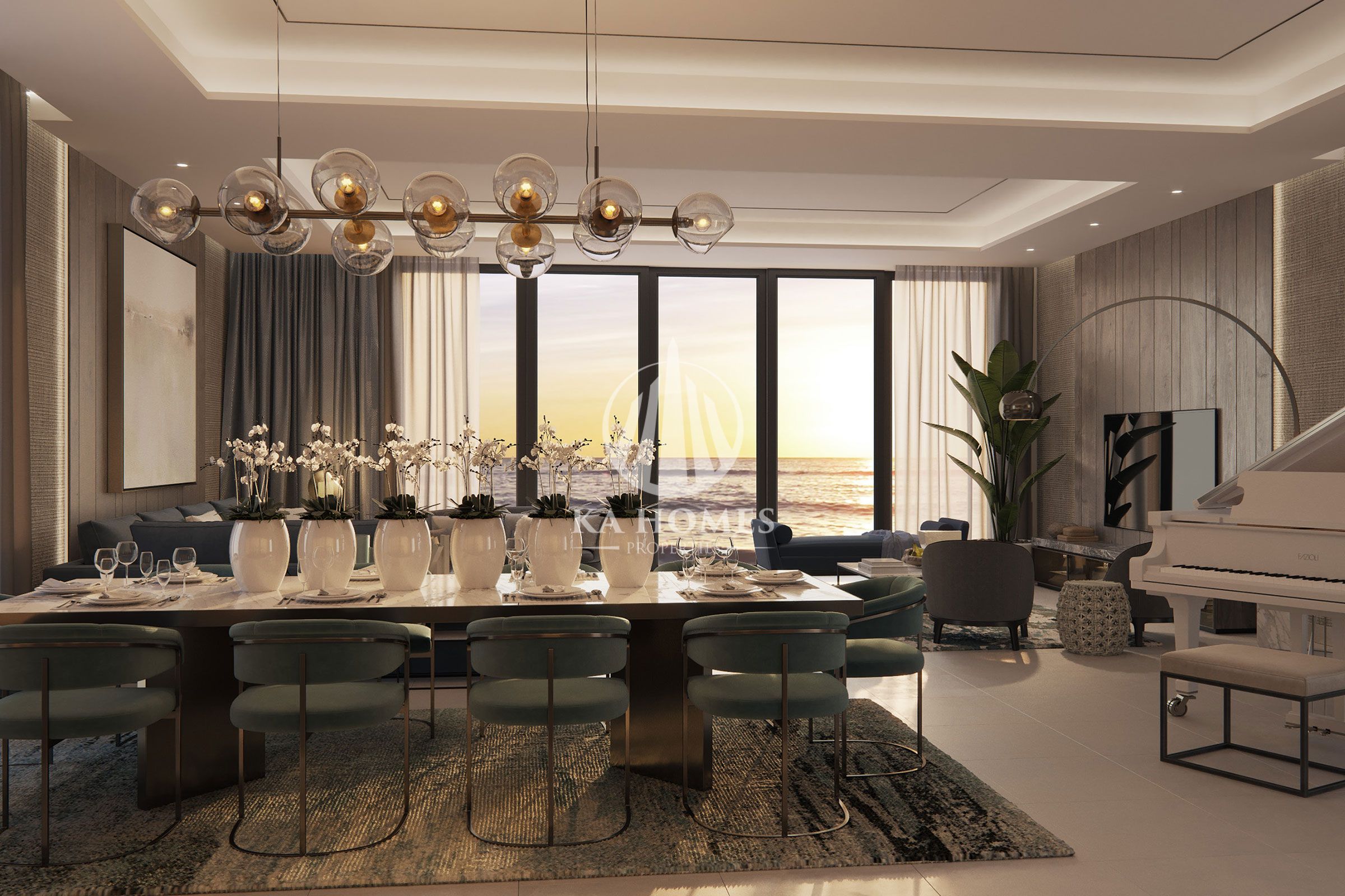 Exceptional beachfront villas. . . Freehold ownership. . . 4-year installments. . . Registration fee discount. . . Fully furnished