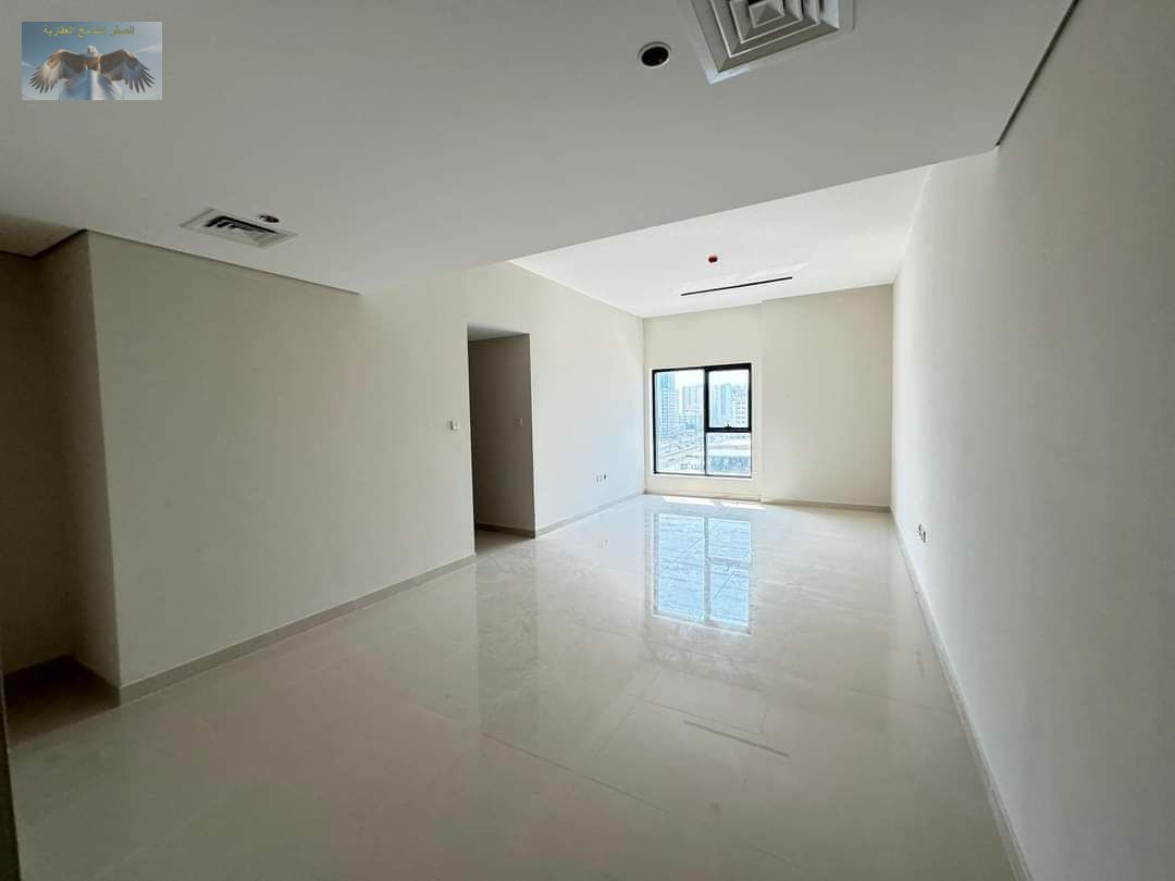 An apartment featuring very high-end finishing and a modern design, consisting of two bedrooms, a spacious living hall, and a balcony that provides ex
