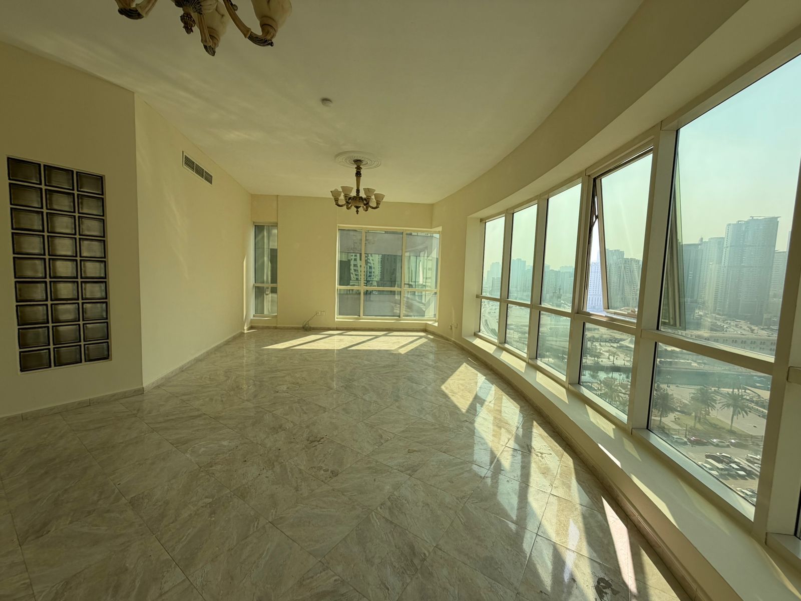Most luxurious 3BR & Hall with Maid Room – Free AC – Gym & Swimming Pool – Built-in Wardrobes – Open Views – Families only.