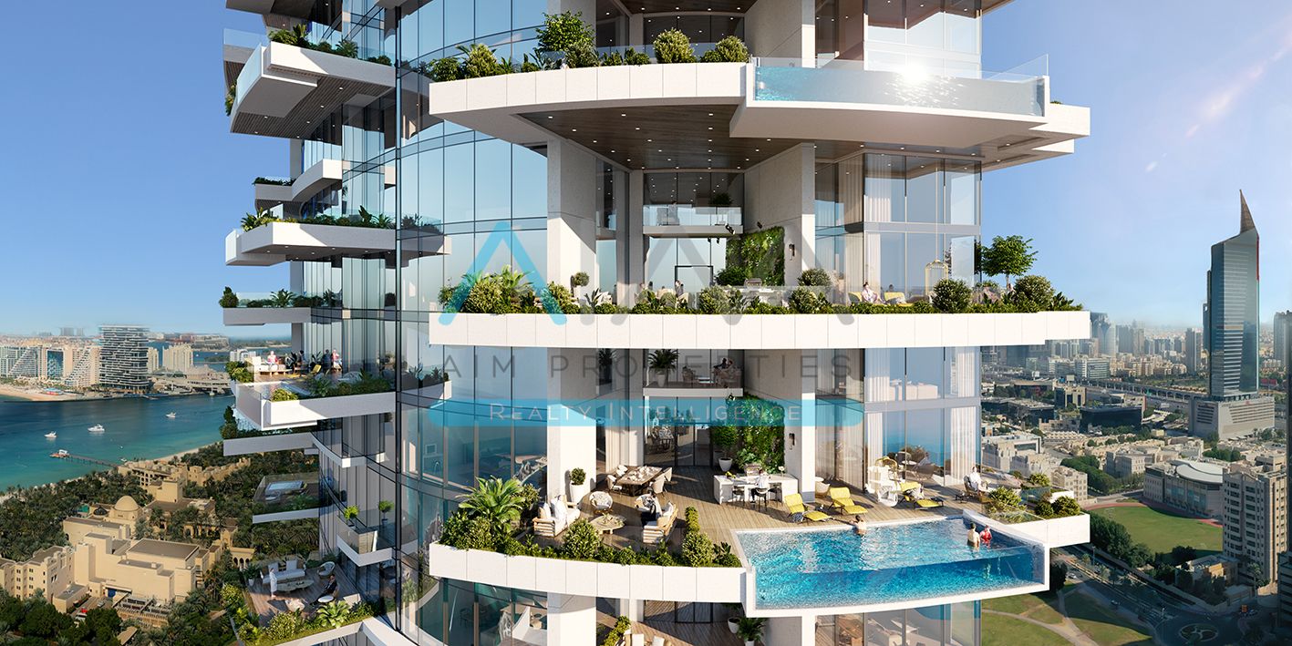 SEA VIEW 3BR/PRVT POOL HIGH FLOOR CAVALLI TOWER DUBAI MARINA