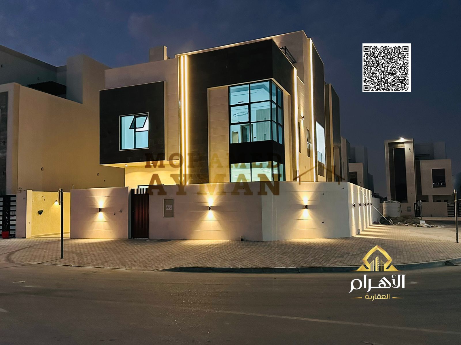 Luxury Corner Villa for Sale in Al Helio 2, Ajman – On Two Asphalt Roads with Spacious Design