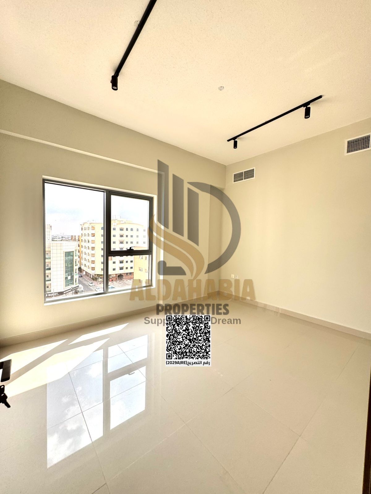 The apartment is located in a highly desirable residential area close to main roads, schools, shopping centers, mosques, and all essential services, o