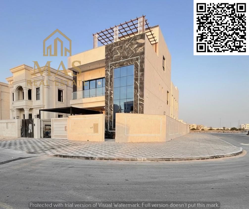 Get your own villa on a corner lot with two floors and a rooftop terrace, all-inclusive, with a premium finish. Excellent location in Al-Helio 2 close