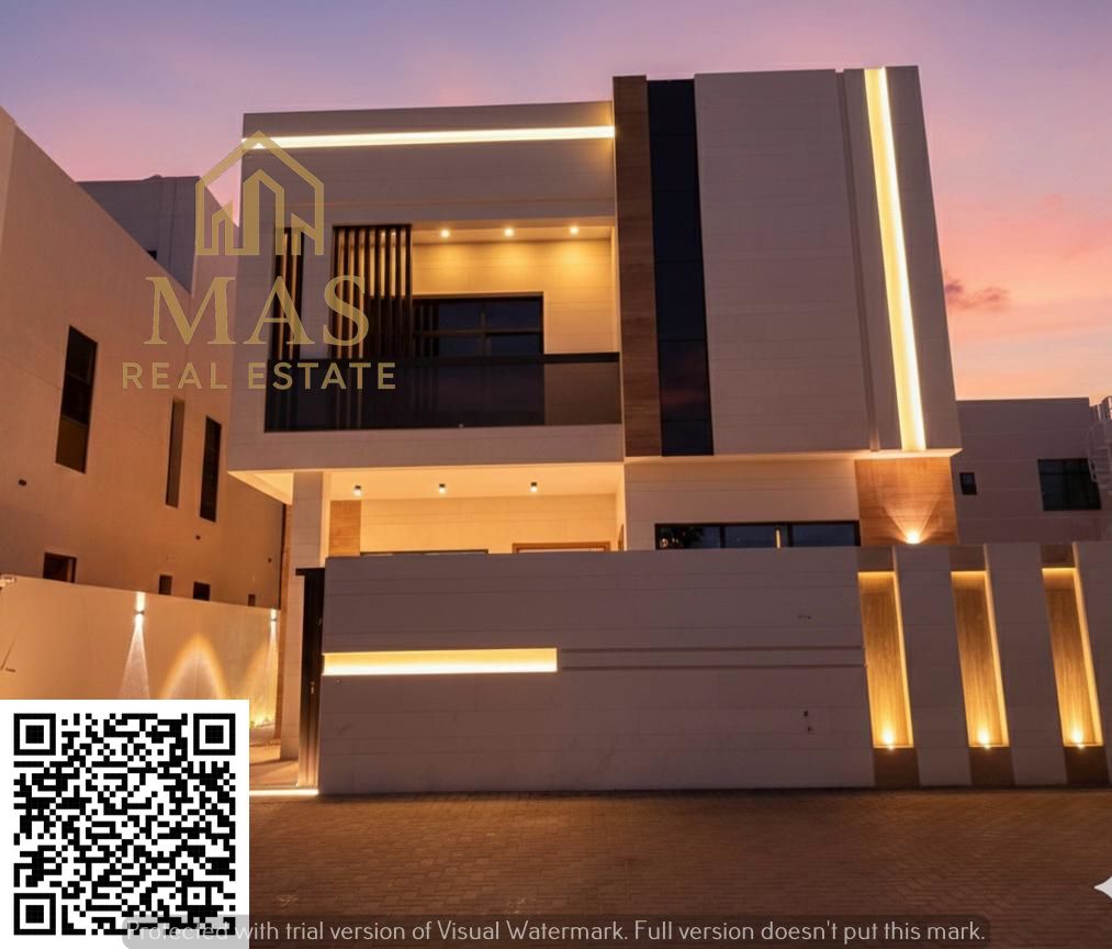 For sale: A distinctive villa at the best price in Al Yasmin, including fees, in a very prime location behind Al Hamidiya Park, close to all services,